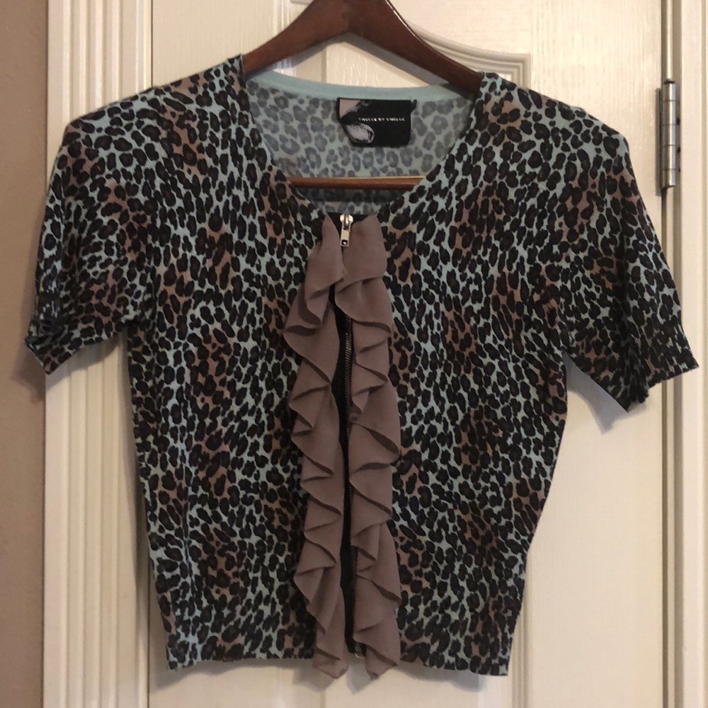 Leopard print cardigan